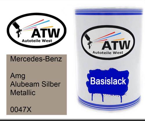 Mercedes-Benz, Amg Alubeam Silber Metallic, 0047X: 500ml Lackdose, von ATW Autoteile West.